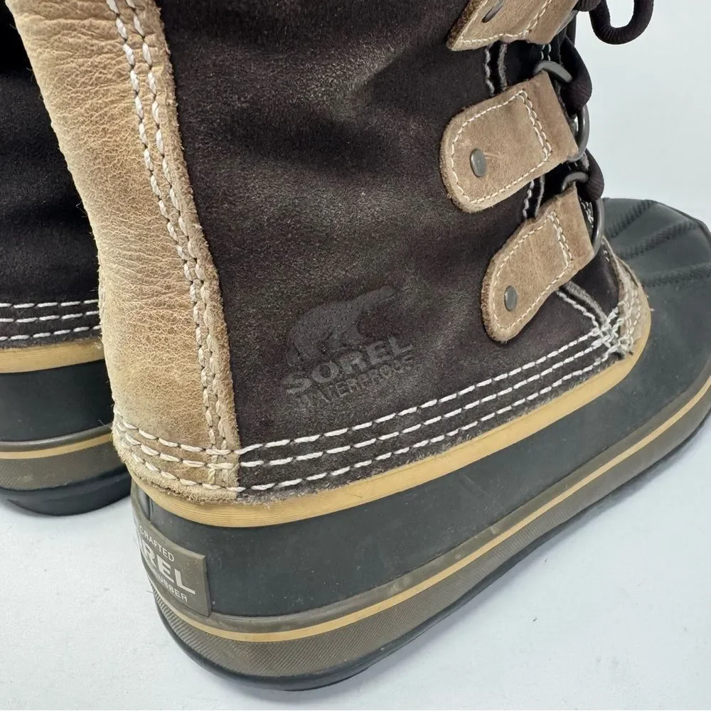 SOREL | Waterproof Removable Faux Fur Winter Boots Brown & Tan Women’s Size 7